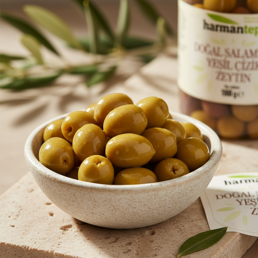 Yeşil Çizik Zeytin 1 Kg