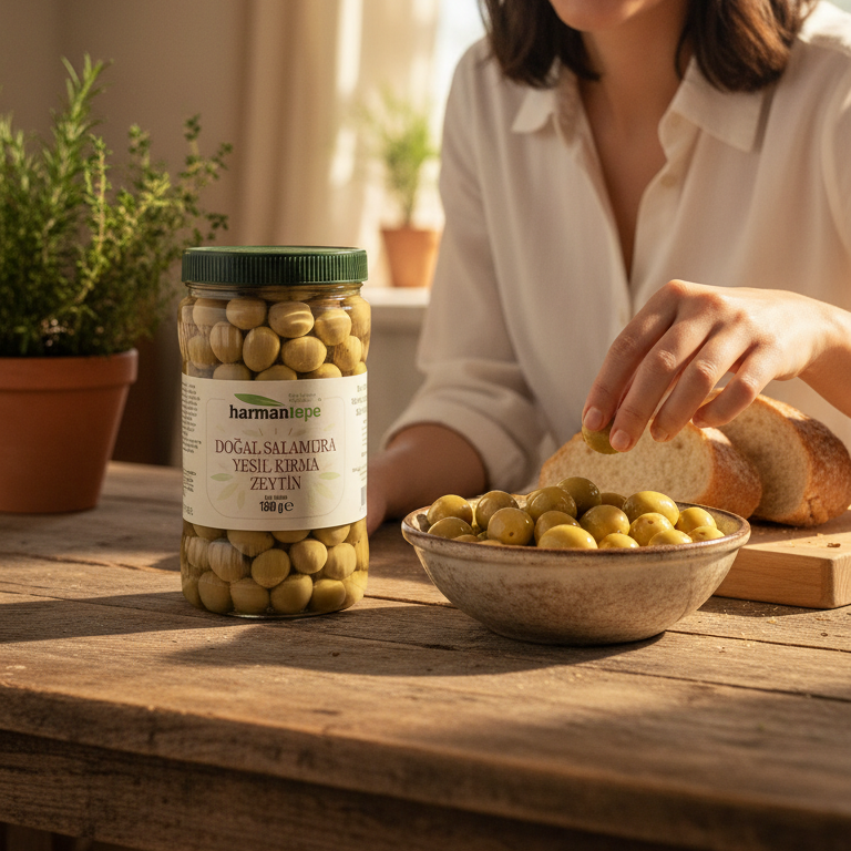 Yeşil Kırma Zeytin 1.5 Kg