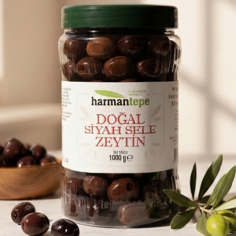 Siyah Zeytin Kuru Sele 1 Kg