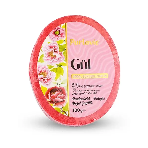 Süngerli Sabun - Gül