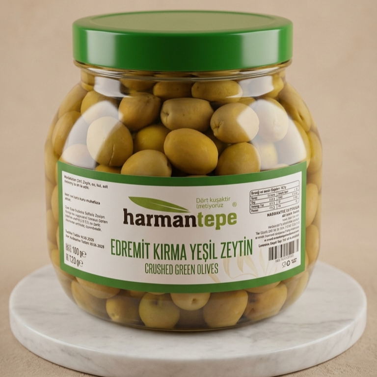 Yeşil Kırma Zeytin 1kg