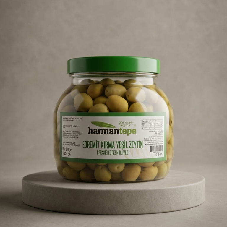 Yeşil Kırma Zeytin 1kg